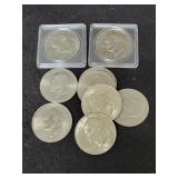 (9) CLAD EISENHOWER DOLLARS (9) CLAD EISENHOWER DOLLARS