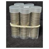 (5) ROLLS OF 40 EA. JEFFERSON NICKELS - (5) ROLLS OF 40 EA. JEFFERSON NICKELS -
