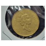 1990 CANADA LOONIE DOLLAR COIN - 1990 CANADA LOONIE DOLLAR COIN -