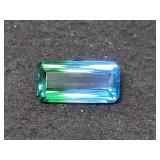 22.65 CT BLUE GREEN QUARTZ - EMERALD CUT 22.65 CT BLUE GREEN QUARTZ - EMERALD CUT
