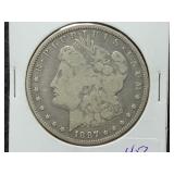 1887-O MORGAN SILVER DOLLAR 1887-O MORGAN SILVER DOLLAR