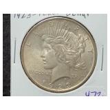 1923 PEACE SILVER DOLLAR 1923 PEACE SILVER DOLLAR