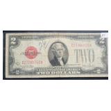 1928-G RED SEAL $2 NOTE 1928-G RED SEAL $2 NOTE