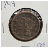 1849 LARGE CENT 1849 LARGE CENT