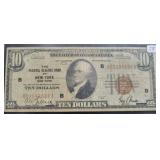 $10 - 1929 FEDERAL RESERVE BANK OF NEW YORK, NY $10 - 1929 FEDERAL RESERVE BANK OF NEW YORK, NY