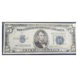 $5 - 1934B SILVER CERTIFICATE STAR NOTE $5 - 1934B SILVER CERTIFICATE STAR NOTE