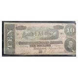 $10 - 1864 CONFEDERATE STATES OF AMERICA NOTE $10 - 1864 CONFEDERATE STATES OF AMERICA NOTE
