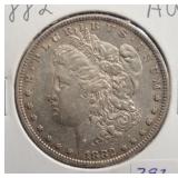 1882 MORGAN SILVER DOLLAR 1882 MORGAN SILVER DOLLAR