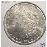 1881-S MORGAN SILVER DOLLAR 1881-S MORGAN SILVER DOLLAR