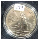 1986 ELLIS ISLAND COMMEMORATIVE DOLLAR 1986 ELLIS ISLAND COMMEMORATIVE DOLLAR