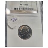 2000-D JEFFERSON NICKEL - NGC GRADED: MS66 6FS 2000-D JEFFERSON NICKEL - NGC GRADED: MS66 6FS