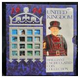 1994 UNITED KINGDOM BU COIN COLLECTION - 8 COINS 1994 UNITED KINGDOM BU COIN COLLECTION - 8 COINS