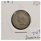 1967 DOMINICAN REPUBLIC 10 CENTAVOS 1967 DOMINICAN REPUBLIC 10 CENTAVOS