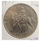1977 BRITISH CROWN - QUEEN ELIZABETH II 1977 BRITISH CROWN - QUEEN ELIZABETH II