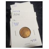 (12) LINCOLN WHEAT CENTS: 1918, 1920, 1934, 1937-D (12) LINCOLN WHEAT CENTS: 1918, 1920, 1934, 1937-D