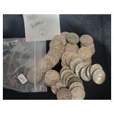 (40) VARIOUS DATE BUFFALO NICKELS (40) VARIOUS DATE BUFFALO NICKELS