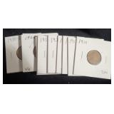 (10) LINCOLN WHEAT CENTS: 1910, 1913-D, 1915-D, (10) LINCOLN WHEAT CENTS: 1910, 1913-D, 1915-D,