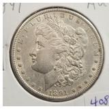 1891 MORGAN SILVER DOLLAR 1891 MORGAN SILVER DOLLAR