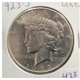 1923-S PEACE SILVER DOLLAR 1923-S PEACE SILVER DOLLAR