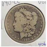 1890-CC MORGAN SILVER DOLLAR 1890-CC MORGAN SILVER DOLLAR