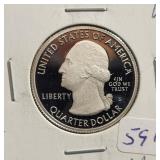 2019-S SILVER PROOF WASHINGTON QUARTER - SAN 2019-S SILVER PROOF WASHINGTON QUARTER - SAN