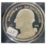 1989 INAUGURAL BICENTENNIAL - 2 OZ SILVER ROUND 1989 INAUGURAL BICENTENNIAL - 2 OZ SILVER ROUND
