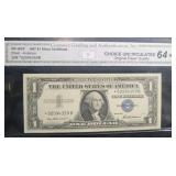 1957 $1 SILVER CERTIFICATE - CURRENCY GRADING 1957 $1 SILVER CERTIFICATE - CURRENCY GRADING