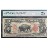 $10 - 1901 LEGAL TENDER - PMG: 25 VERY FINE $10 - 1901 LEGAL TENDER - PMG: 25 VERY FINE