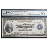 $1 - 1918 FEDERAL RESERVE BANK RICHMOND - PMG $1 - 1918 FEDERAL RESERVE BANK RICHMOND - PMG