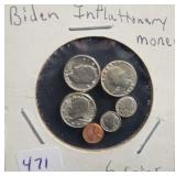 BIDEN INFLATIONARY COINAGE SET - 6 MINI COINS BIDEN INFLATIONARY COINAGE SET - 6 MINI COINS