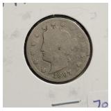 1897 LIBERTY "V" NICKEL 1897 LIBERTY "V" NICKEL