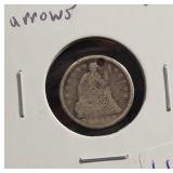 1853 SEATED LIBERTY HALF DIME W/ARROWS 1853 SEATED LIBERTY HALF DIME W/ARROWS