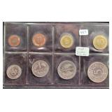 1968 GERMAN COIN SET - 8 COINS 1968 GERMAN COIN SET - 8 COINS