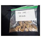 (100) 1940-1949 LINCOLN WHEAT CENTS (100) 1940-1949 LINCOLN WHEAT CENTS