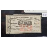 1883 SHENANGO AND ALLEGHENY RAILROAD CO. $35 1883 SHENANGO AND ALLEGHENY RAILROAD CO. $35