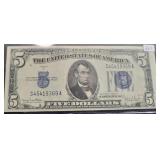 1934-D $5 SILVER CERTIFICATE - NICE CONDITION! 1934-D $5 SILVER CERTIFICATE - NICE CONDITION!
