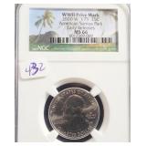 WWII PRIVY MARK 2020-W "V75" AMERICAN SAMOA WWII PRIVY MARK 2020-W "V75" AMERICAN SAMOA