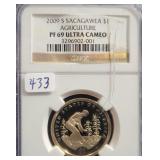 2009-S SACAGAWEA $1 - NGC  GRADED: PF69 ULTRA 2009-S SACAGAWEA $1 - NGC  GRADED: PF69 ULTRA
