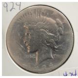 1924 PEACE SILVER DOLLAR 1924 PEACE SILVER DOLLAR