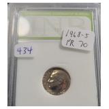 1968-S ROOSEVELT DIME - INB GRADED: PR70 1968-S ROOSEVELT DIME - INB GRADED: PR70