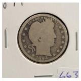 1894 BARBER QUARTER 1894 BARBER QUARTER