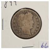 1899 BARBER QUARTER 1899 BARBER QUARTER