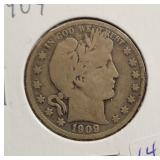 1909 BARBER HALF DOLLAR 1909 BARBER HALF DOLLAR