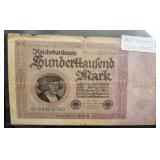 1923 GERMANY 100,000 MARK NOTE 1923 GERMANY 100,000 MARK NOTE