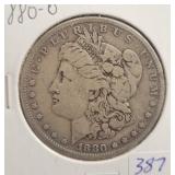 1880-O MORGAN SILVER DOLLAR 1880-O MORGAN SILVER DOLLAR