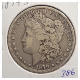 1879-S MORGAN SILVER DOLLAR 1879-S MORGAN SILVER DOLLAR