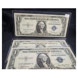 (3) 1935-A $1 SILVER CERTIFICATES - SEQUINTIAL (3) 1935-A $1 SILVER CERTIFICATES - SEQUINTIAL