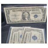 (3) 1935-D $1 SILVER CERTIFICATES - SEQUINTIAL (3) 1935-D $1 SILVER CERTIFICATES - SEQUINTIAL