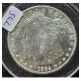 1884-CARSON CITY MORGAN SILVER DOLLAR 1884-CARSON CITY MORGAN SILVER DOLLAR