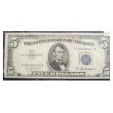 1953-A $5 SILVER CERTIFICATE - NICE CONDITION! 1953-A $5 SILVER CERTIFICATE - NICE CONDITION!